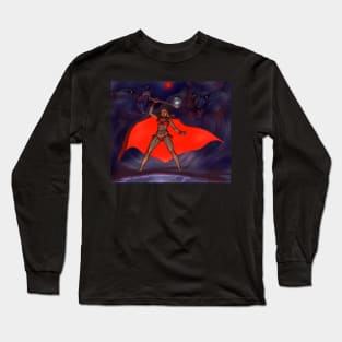 Little Red Riding Hood after Frazetta Long Sleeve T-Shirt